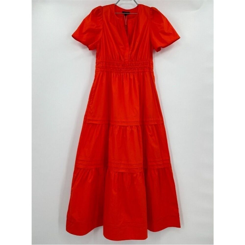 Quince Organic Cotton Poplin Tiered Maxi Dress Size S - Picture 5 of 8